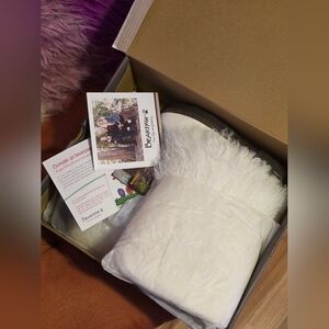 BEARPAW Boetis II WHITE Curly Fur Winter Boots NWT, BOX Size 6